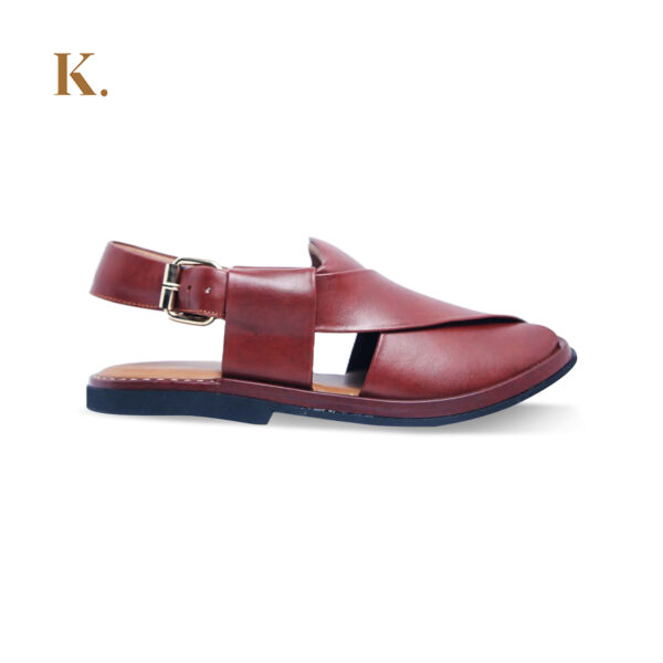 Charsadda Round – Hand Made Chappal - Image 2