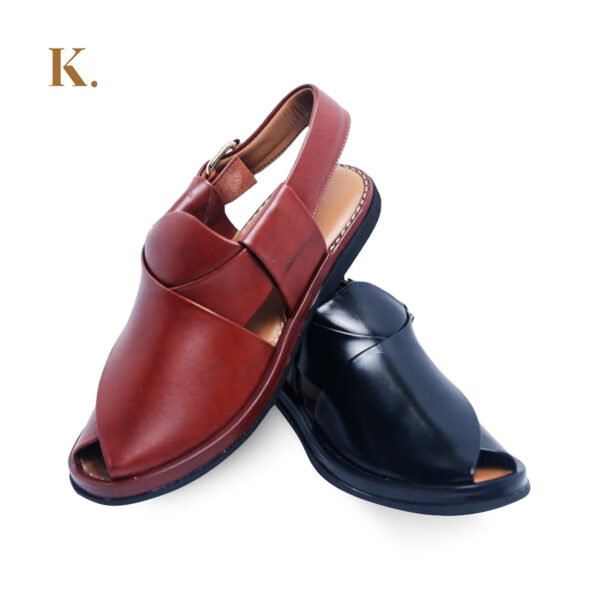 Charsadda Round – Hand Made Chappal - Image 3